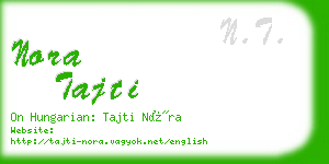 nora tajti business card